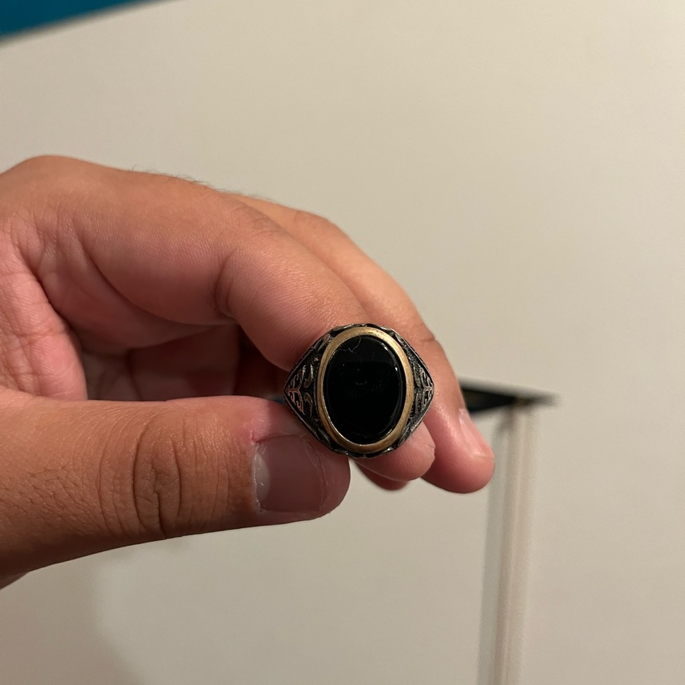 Mens onyx ring